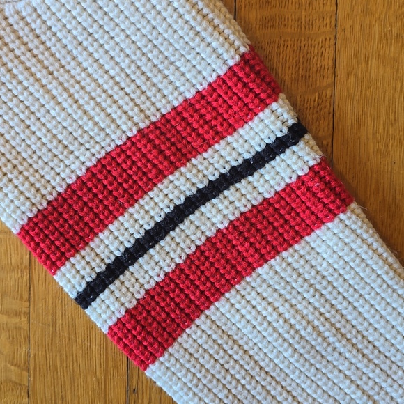 Sanctuary, Mock Neck Sweater, Ivory/Red/Black, EUC, Women's L - Picture 8 of 10